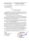 Công văn về việc sử dụng bộ SGK năm học 2026-2027
